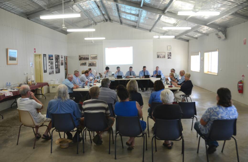 OPEN FOR DISCUSSION: The Gunnedah Shire Council October council meeting was held at the Kelvin Hall on Wednesday. One of the major topics discussed at the meeting was water fluoridation. Photo: Billy Jupp