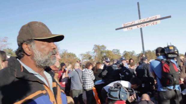 Protest action in the Kimberley. Photo: Supplied

