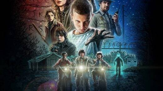 The poster for Netflix's Stranger Things was designed using Procreate. Photo: Facebook