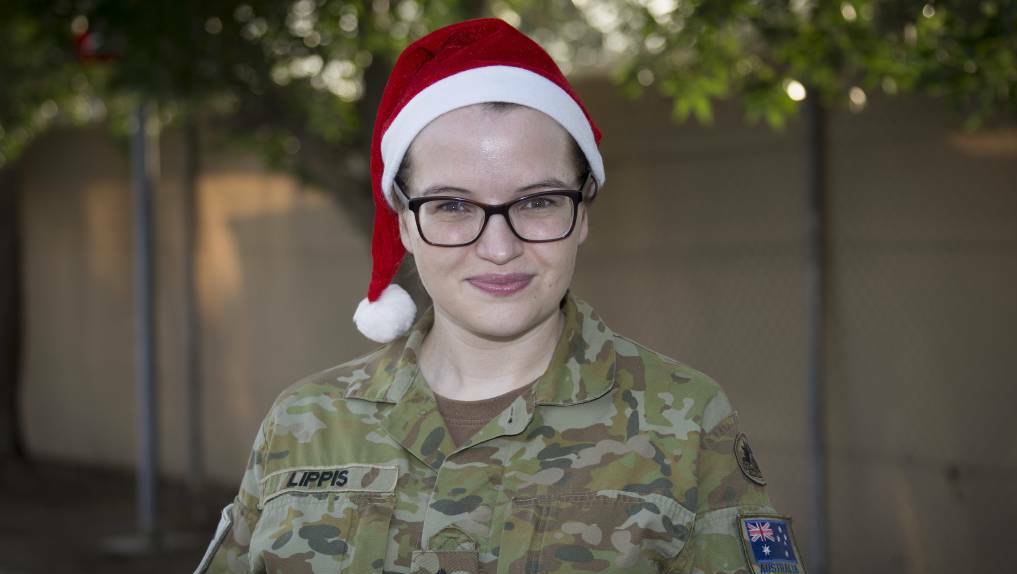 A distant Christmas: Captain Zoe Lippis, originally from Launceston, will enjoy a Christmas far from home. Picture: Supplied
