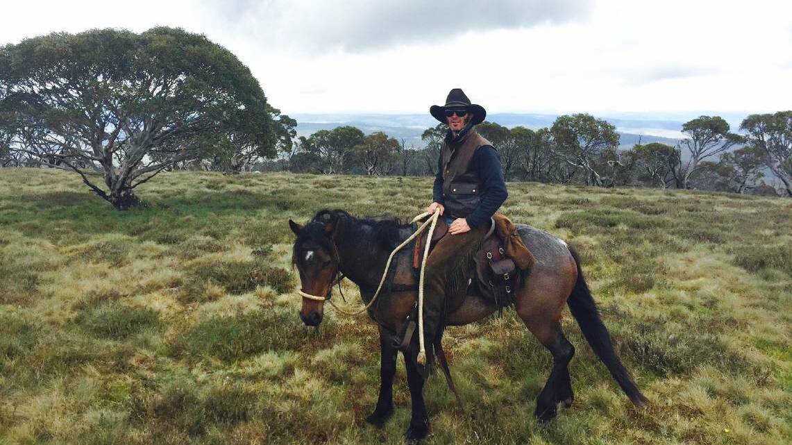 Henry Goodall returned to the high country with the brumby he worked with shortly after he was broken in.