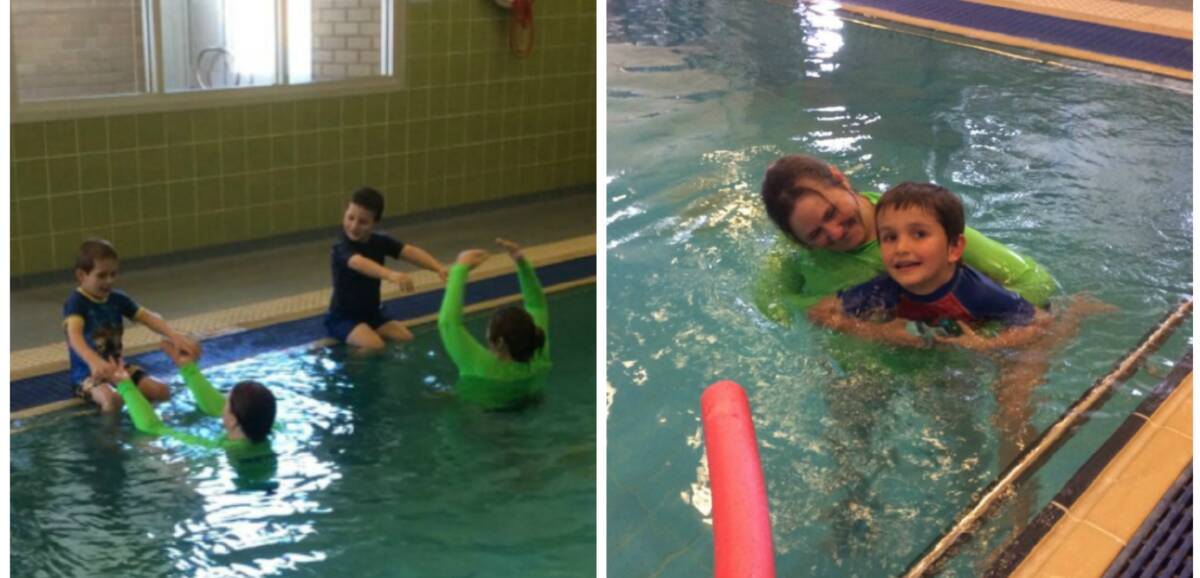 WATER WISE: Kids work with instructors at Rainbow Club afternoon, after the swimming school started in Tamworth almost three weeks ago.