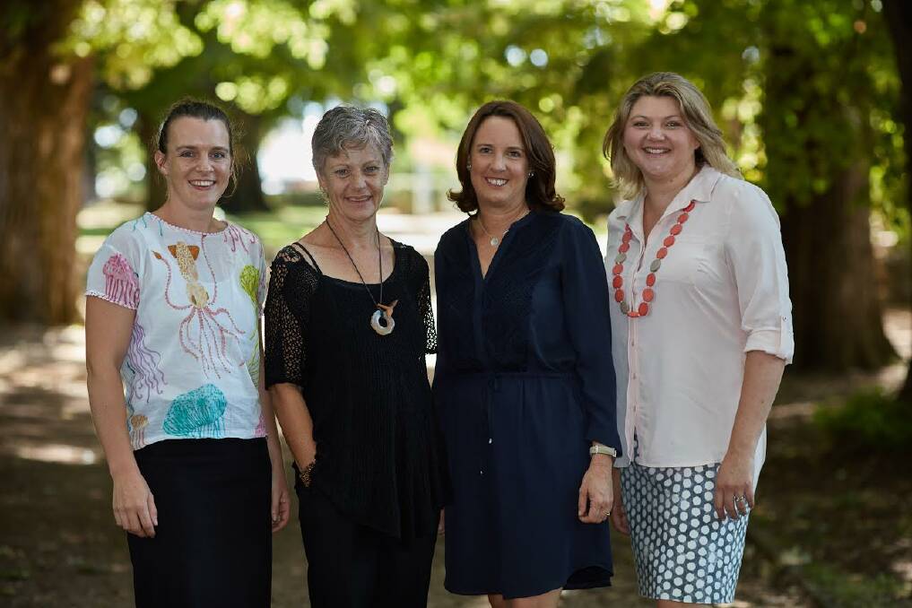 VISION: Hayley Purbrick, Rebecca Barnes, Sandra Ireson and Emma Doyle are the four finalists for the 2017 NSW-ACT RIRDC Rural Women's Award.
