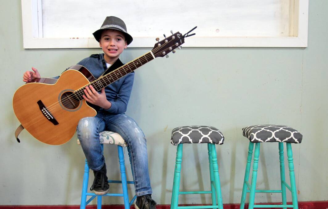 Ten year-old Rory Phillips will be back this year with a new EP. Photo: Les Smith