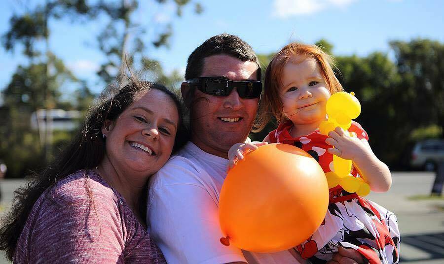 FAMILY: Shelley, Shane and Chloe Chappel. Shelley is from Tamworth and has many family members there, including mum Robyn and dad Peter.