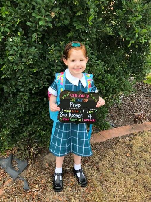 Chloe starts school after 50/50 battle with leukaemia