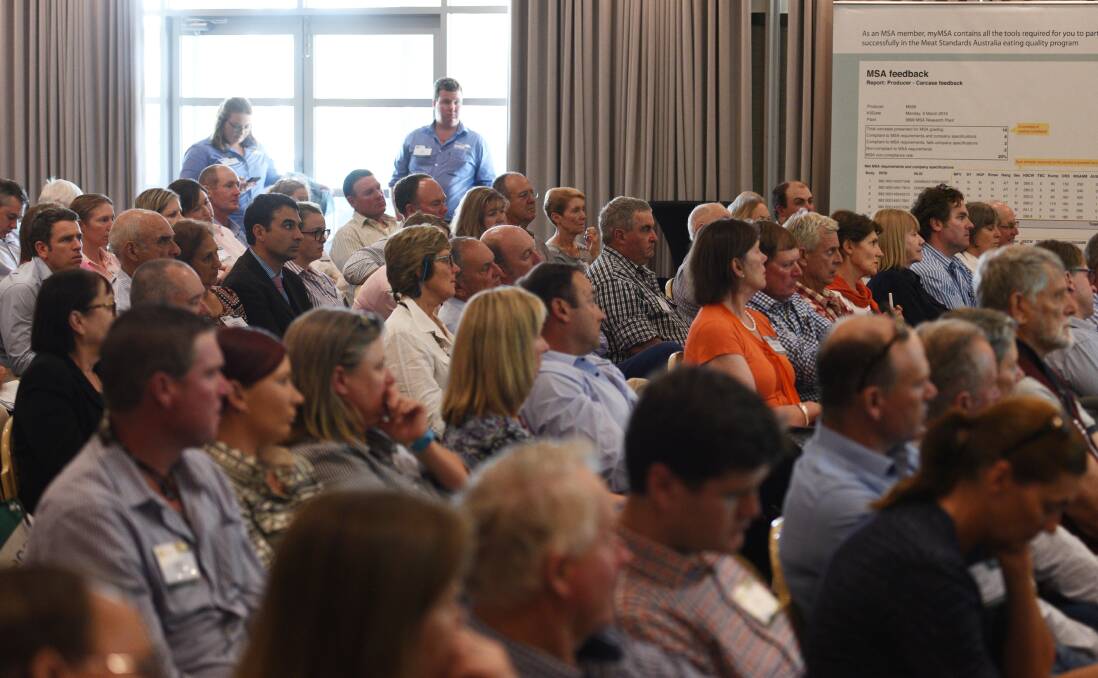 The crowd at the MSA event at the Quality Hotel Powerhouse in Tamworth. 051017GGC003