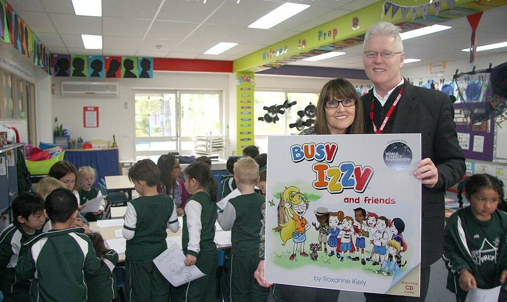 For the kids: Roxanne and Stephen Kiely will be launching the third book in the Busy Izzy series with a free kids show and storytelling session at Teamo Cafe on Thursday.