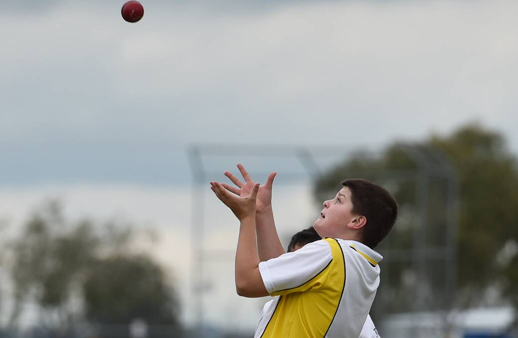 Mine: Ben Venue's Hayden Schumacher takes a catch before hitting an unbeaten 30 to help guide his side to victory over Nemingha and a regional final.
