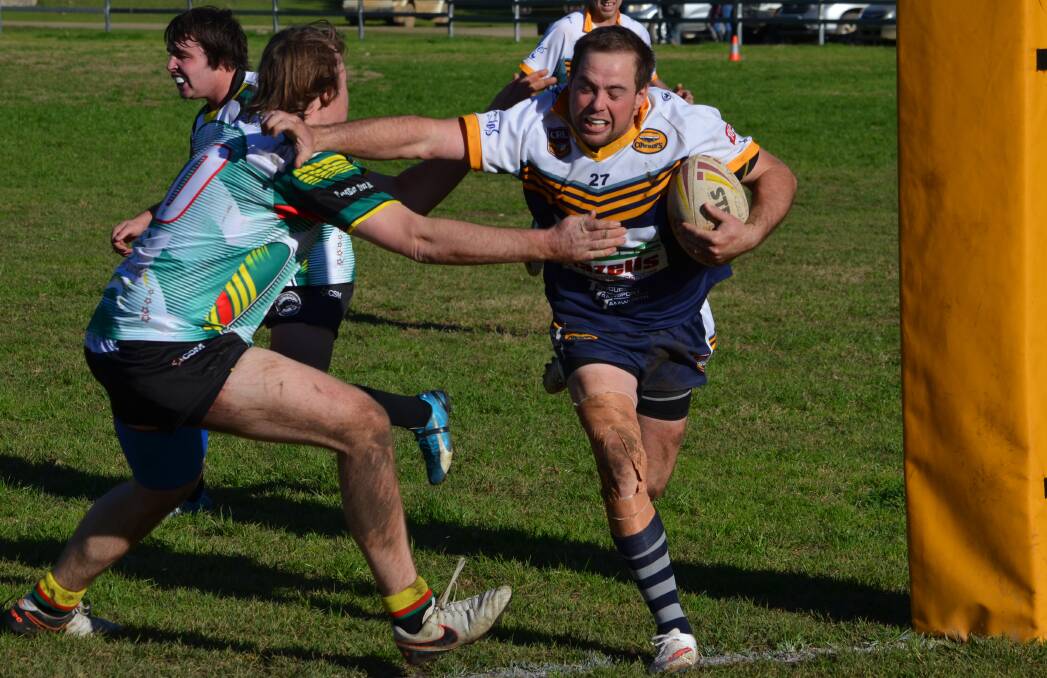 Mitch Brown returned for Dungowan with four tries and five goals as the Cowboys rode over Wee Waa to end a four game losing streak and get one hand in the finals door.