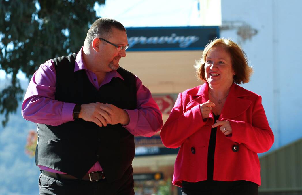 Sign of the times: Lee and Julia Akerman are excited to be offering the first Auslan 1 course out of the deaf community-targeted NDIS provider The Butterfly Fulcrum with places filling up fast. Photo: Gareth Gardner 130717