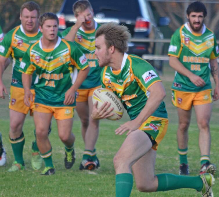 Flying Roo: Heath McIlveen picked up three tries in the final round win and will be looking for the line again as the Roos host Dungowan in the minor final on Saturday.