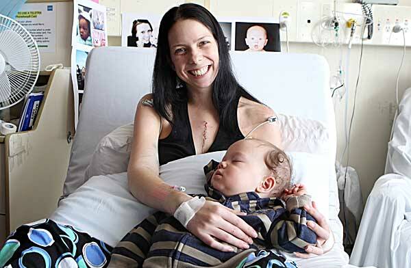 All heart: Leonnee Pinchen-Martin can now raise her son Levi because of an organ donor.