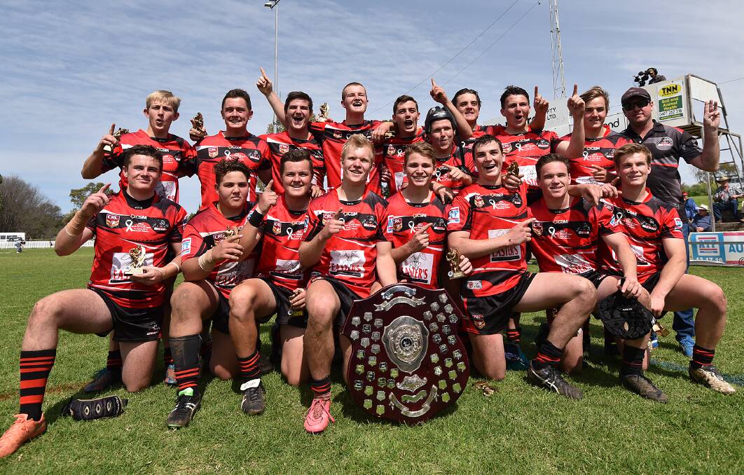 Leaving on top: The North Tamworth juniors saved their best for last to win the title in their final game together after accounting for Armidale. Photos: Gareth Gardner