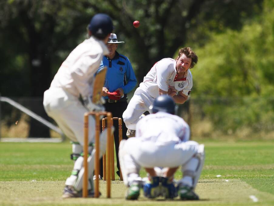 Pace attack: North Tamworth spearhead Adam Greentree will be after early wickets on Saturday as the Redbacks face Old Boys. Photo: Gareth Gardner 191116GGF02