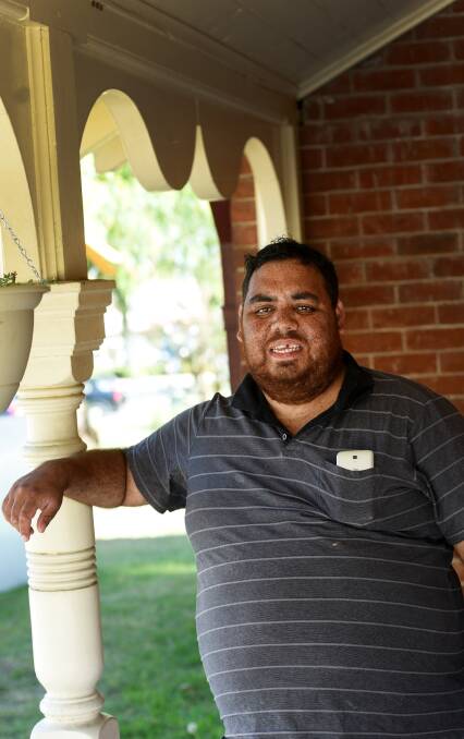 Working man: There has been a visible and obvious difference in Joshua Kelly since he found employment through Billabong House's employment program.