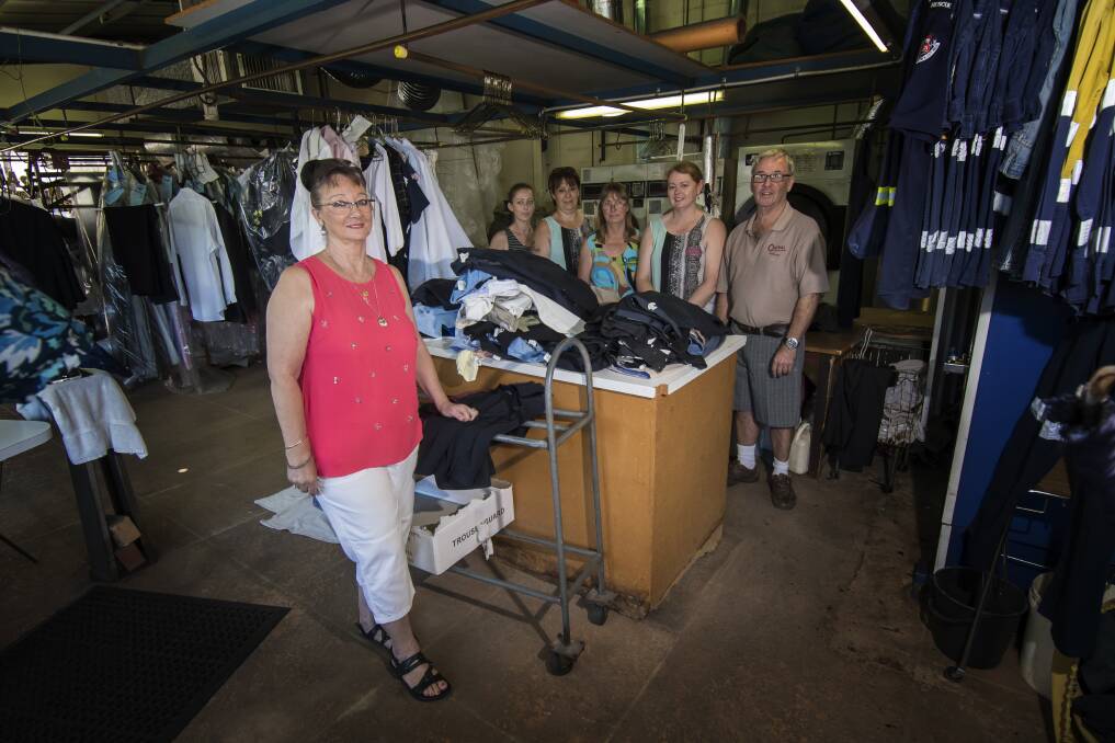 Steaming ahead: The retirement of Robyn Daley will leave a hole in the team at Central Dry Cleaners. Photo: Peter Hardin