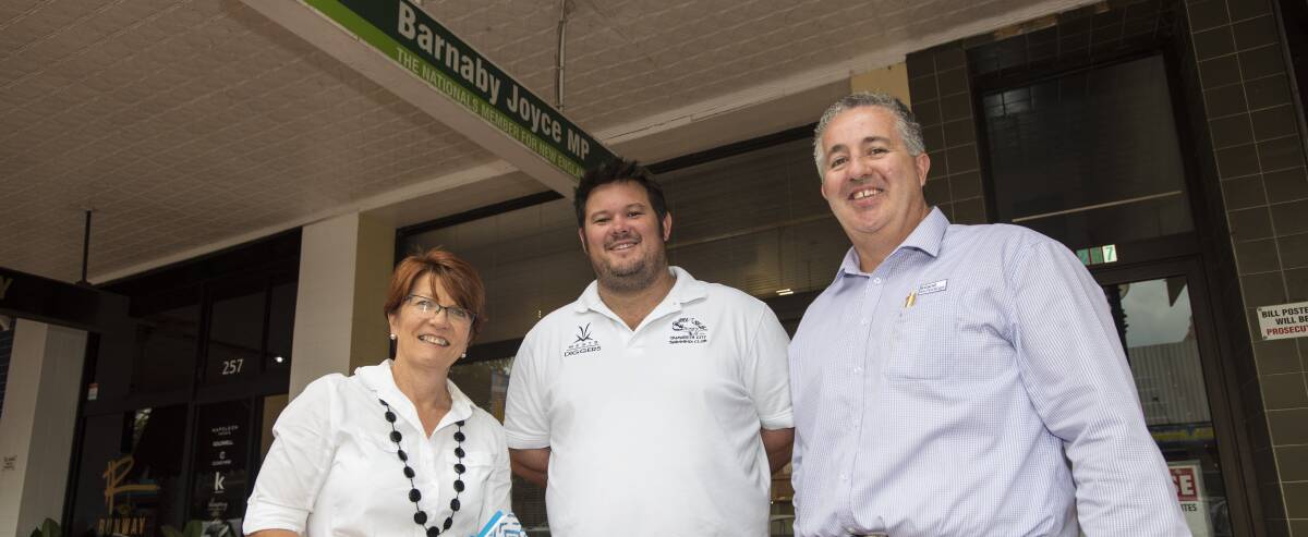 Why the delay: Tamworth Aquatic Group members Gail Salter, Grant Simm and Peter Ryan have accused the council of using delaying tactics. Photo: Peter Hardin