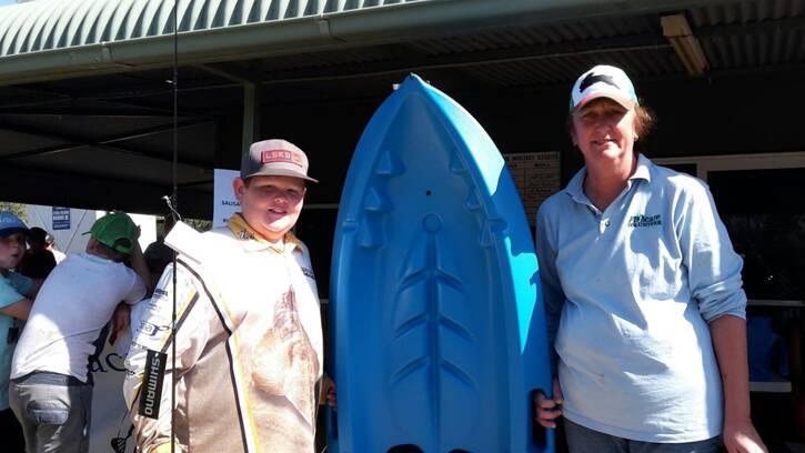 Wishin to be fishin: Riley Mostyn reeled in 35 carp at Keepit Dam over the Easter weekend to be crowned winner of the Junior Boy section. 