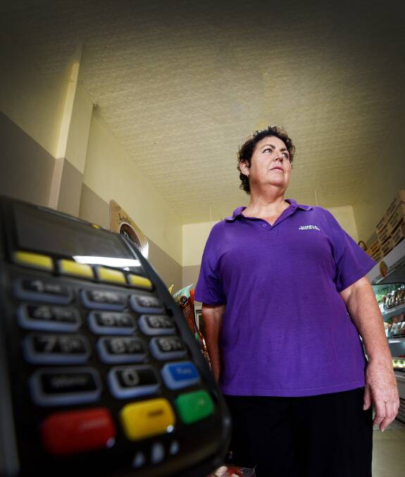 Major issues: Manilla Fruit and Veg shop owner Sonya Sevil has not only been left out of pocket but has also had to deal with frustrated customers over the last three days and has had enough. Photo: Gareth Gardner 150317