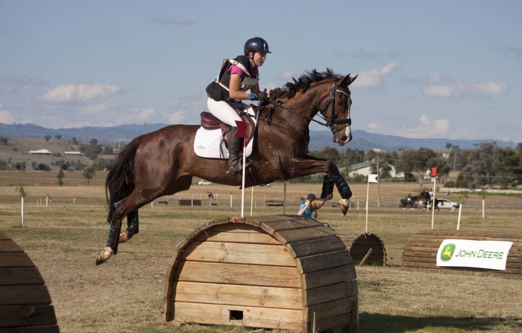 Great effort: Jaimie McElroy and HH Hawke competing earlier this year. 
Photo: Furdography