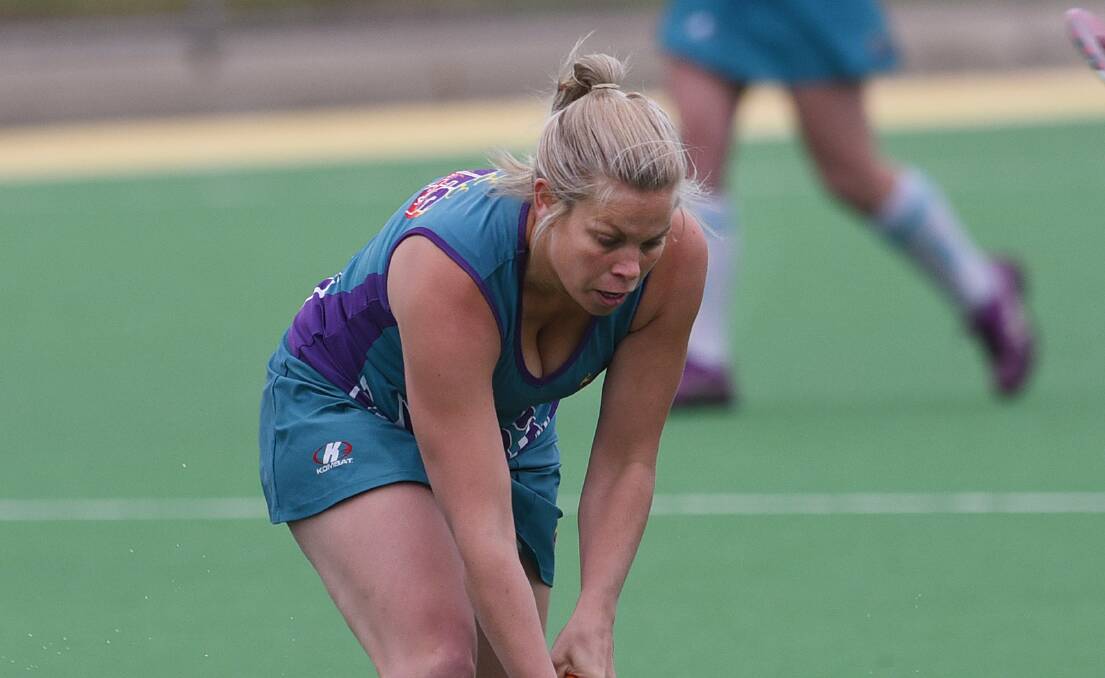 BIG HAUL: Flames' Kate Ferguson bagged one of the Flames' nine goals on the weekend and was one of the side's best.
