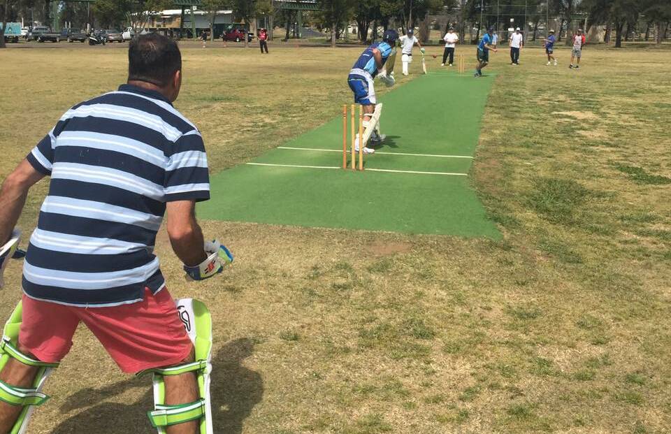 The Tamworth veterans cricket players have been hard at training as they prepare for the upcoming matches. Photo: Kingsley Agnew