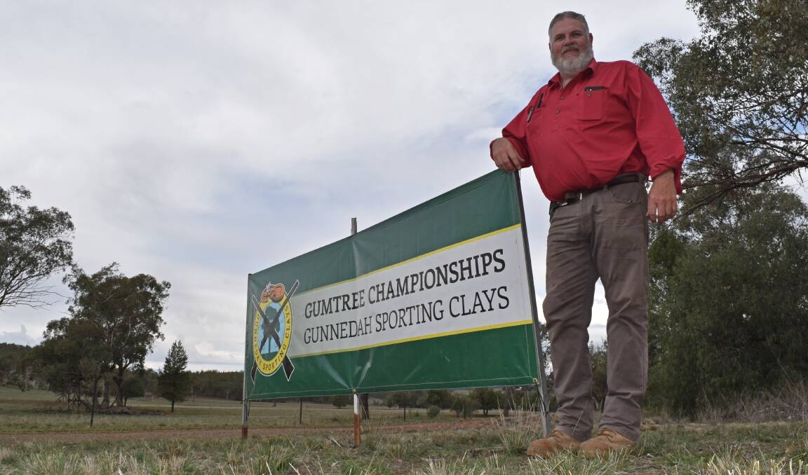 BUMPER WEEKEND: Scott Kelly has been busy preparing everything for the weekend with the rest of the Gunnedah Sporting Clays committee. Photo: Ben Jaffrey