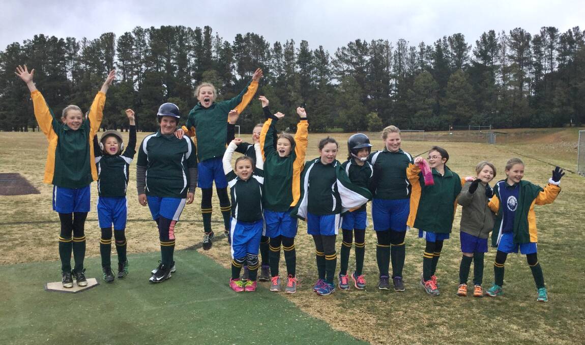 Players from the Duri-Currabubula Public Schools combined team couldn't contain their excitement.