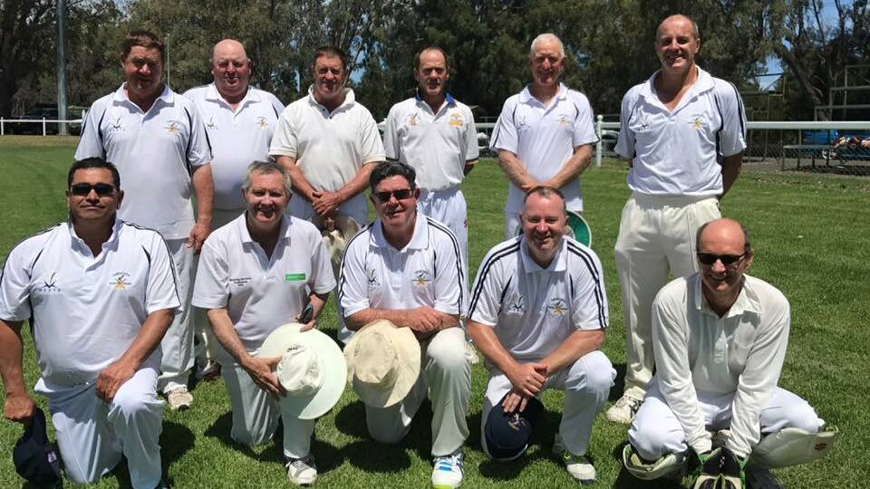 WARMING UP: The over 50s in Narrabri following their win on Sunday. They will play in Armidale from October 27-29. Photo: Supplied