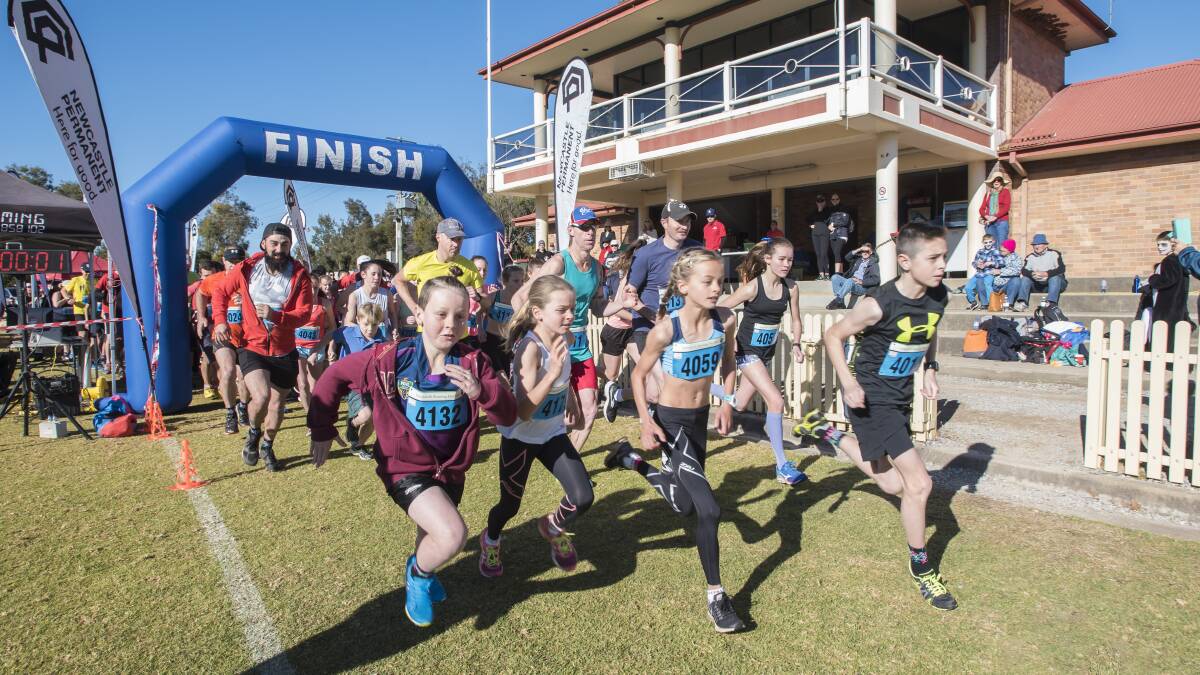 ON YOUR MARKS: Entrants take off at last year's Tamworth Running Festival. Photo: Peter Hardin