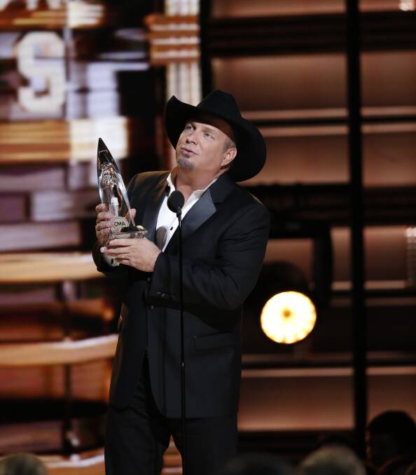 COUNTRY STAR: Accepting the award for Entertainer of the Year, Garth Brooks said "We are so damn lucky to be a part of this thing we call country music".