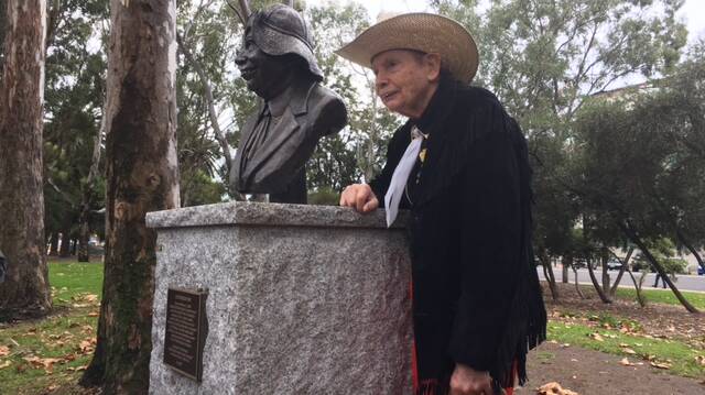 Chad Morgan was in Tamworth on Saturday to see the bronze bust likeness of himself unveiled in Bicentennial Park.