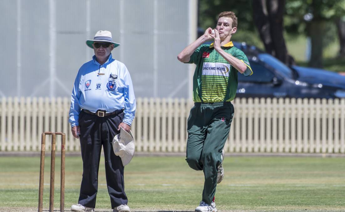 TOP PERFORMER: Lachlan Davidson has a good day out, finishing with 2-14 off four overs. Photo: Peter Hardin