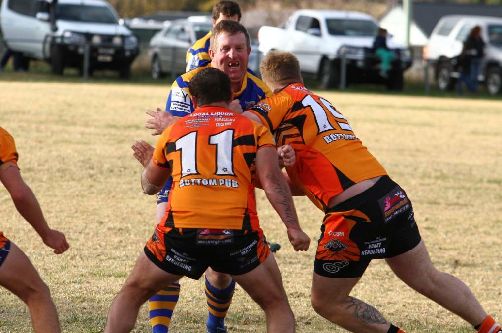 Bears prop Tom Taber in action against Uralla on June 3. 