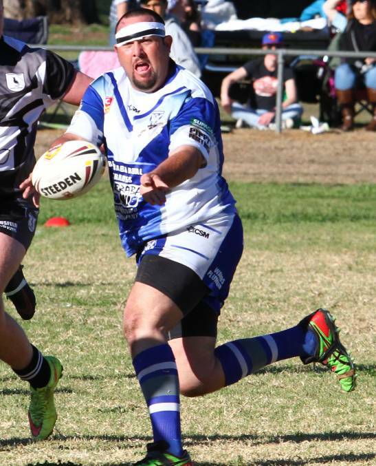 VETERAN: Barraba prop Tim Coombes has been key to the side's good form.