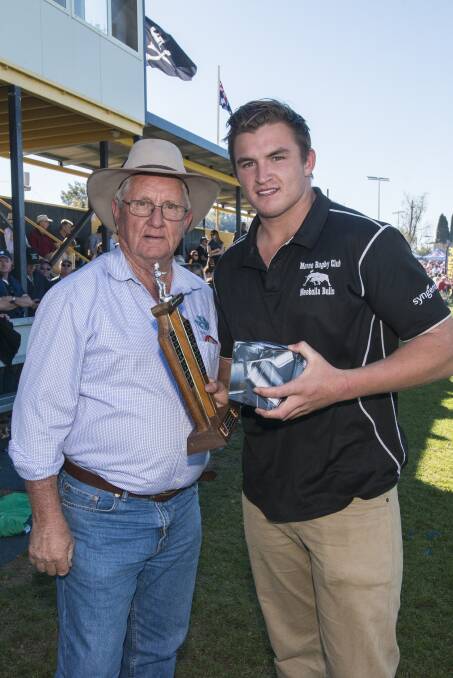 TOP SEASON: Moree Bulls' best and fairest Sam Callow was also named Central North Rugby’s under-21 best and fairest.