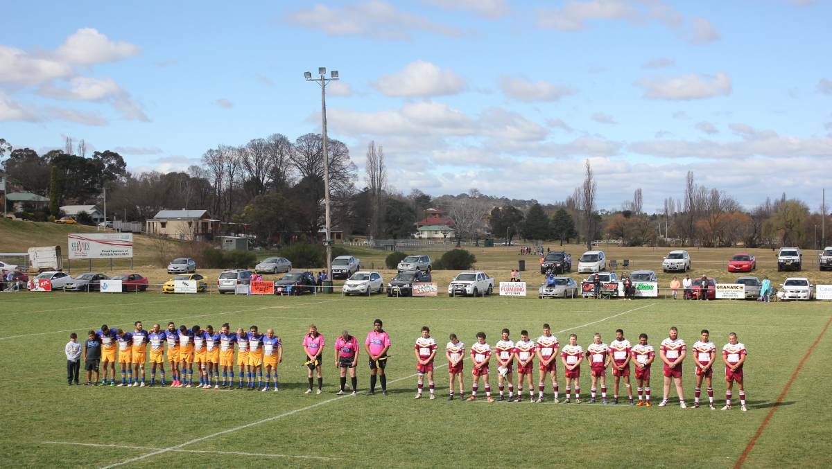 Narwan and Inverell line-up before Sunday's match.