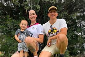 Former Sydneysider Bella Townsend has made a home in Tamworth with her partner, Peter Thambyah, and their son, Chayse. Picture by Mark Bode