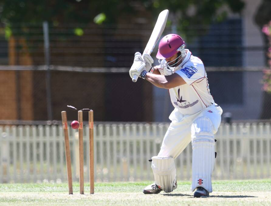 Wests captain David Mudaliar, pictured getting out against Old Boys on Saturday, has copped flak for abandoning the major semi-final.