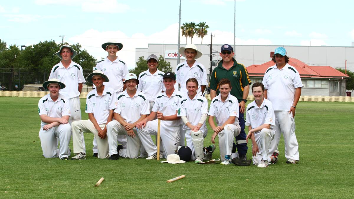 CHAMPIONS: This is the last we will see of Gunnedah's all-conquering junior cricketers, who prevailed from under-12 to under-16. But what a way to go out.
