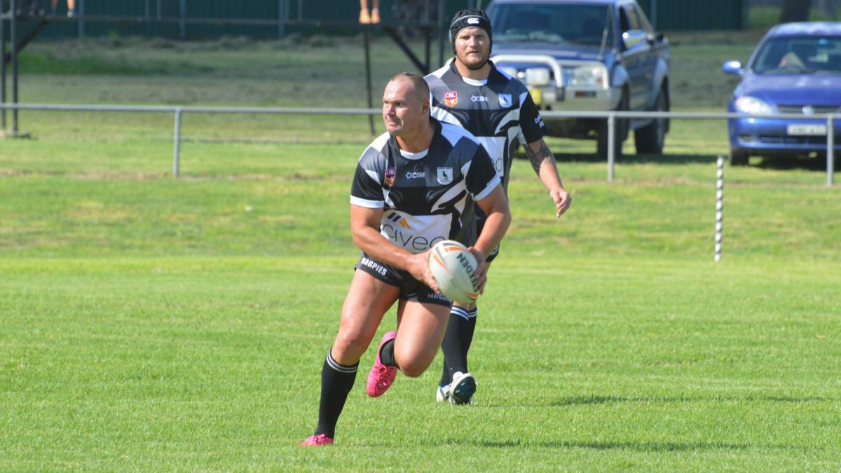 WILY: Werris Creek five-eighth Brendan Hunt may be getting on in years but he is still pulling the strings on the field.