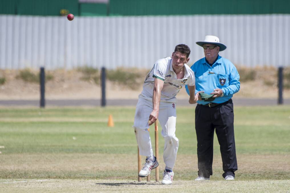 LETHAL: Bulls quick Gerhard Labuschagne continues to impress, claiming 4-83 off 18 overs. Photo: Peter Hardin