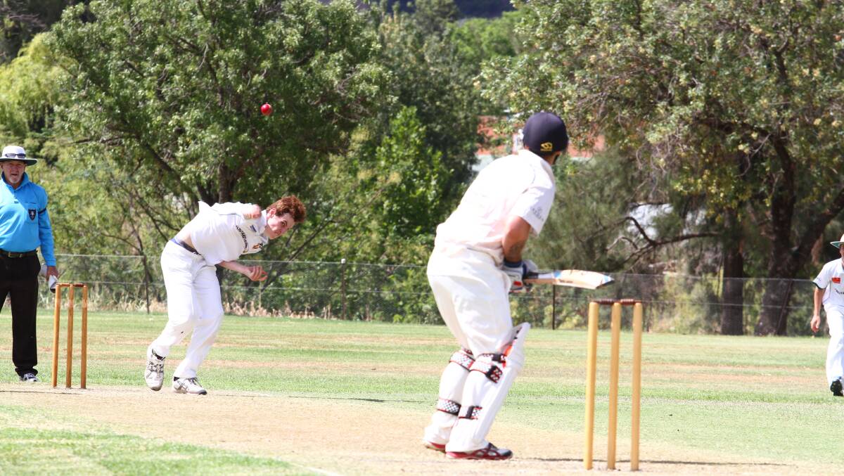 IN FORM: Bective East quick Lachlan Davidson searches for a wicket. Photo: Mark Bode 