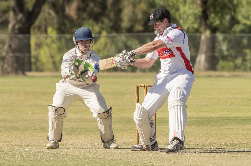 DANGEROUS: Norths captain Brendan Rixon smashed a century the last time he was at the crease. Photo: Peter Hardin