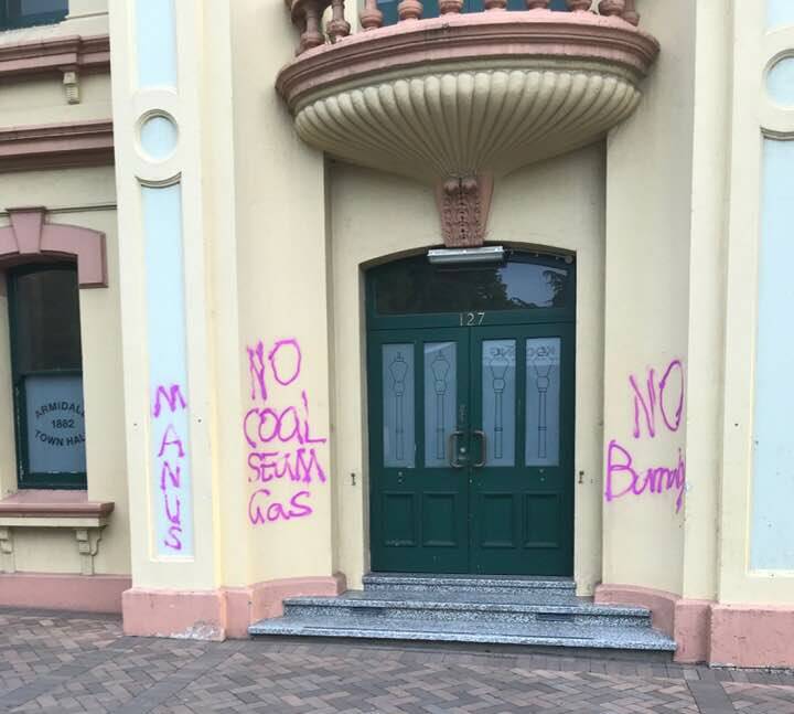 Vandals attack Armidale polling station