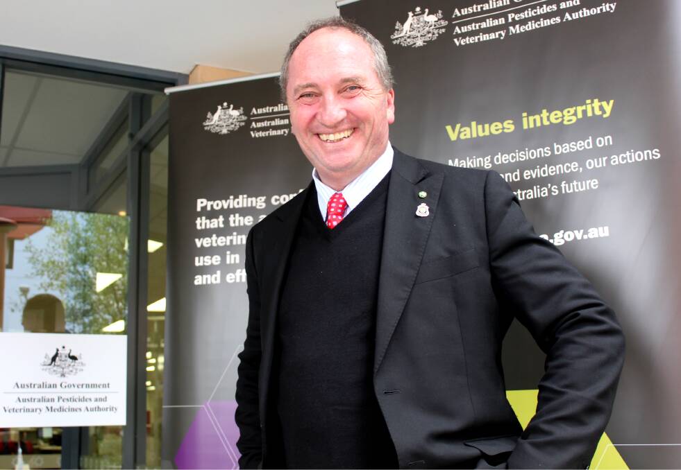 AGENCY MOVE: Deputy Prime Minister Barnaby Joyce at the opening of the interim office in Armidale earlier this year. Photo: Madeline Link