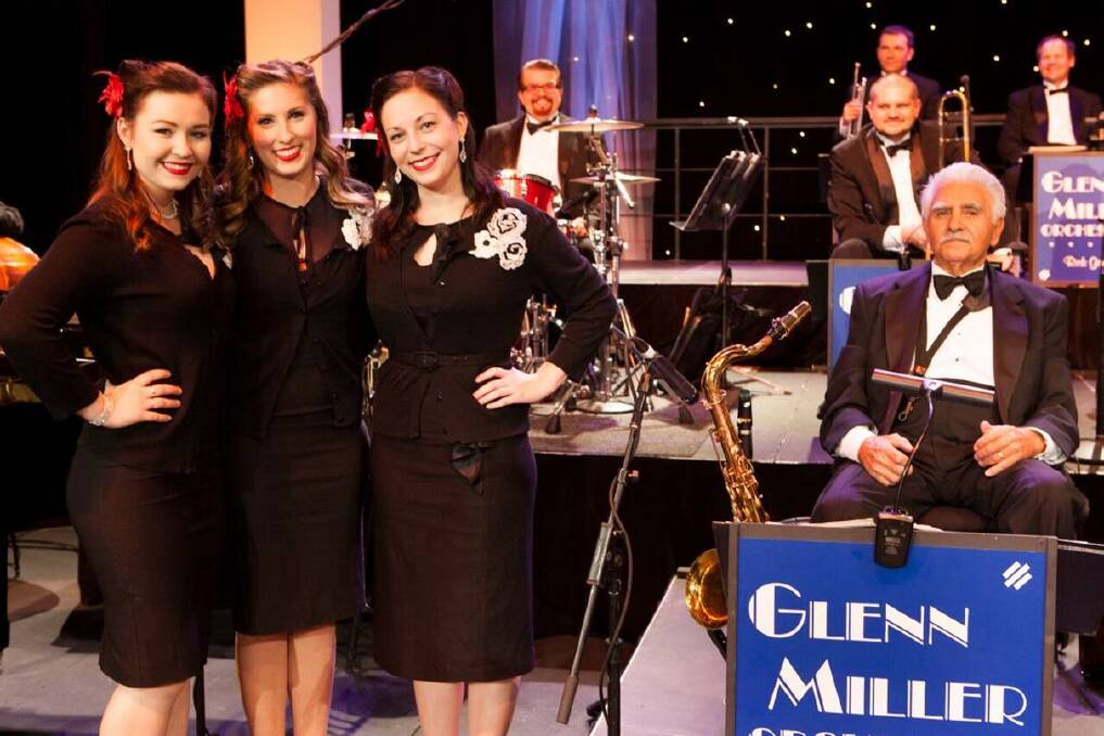 The sounds of swing: performers with the Glen Miller Orchestra.