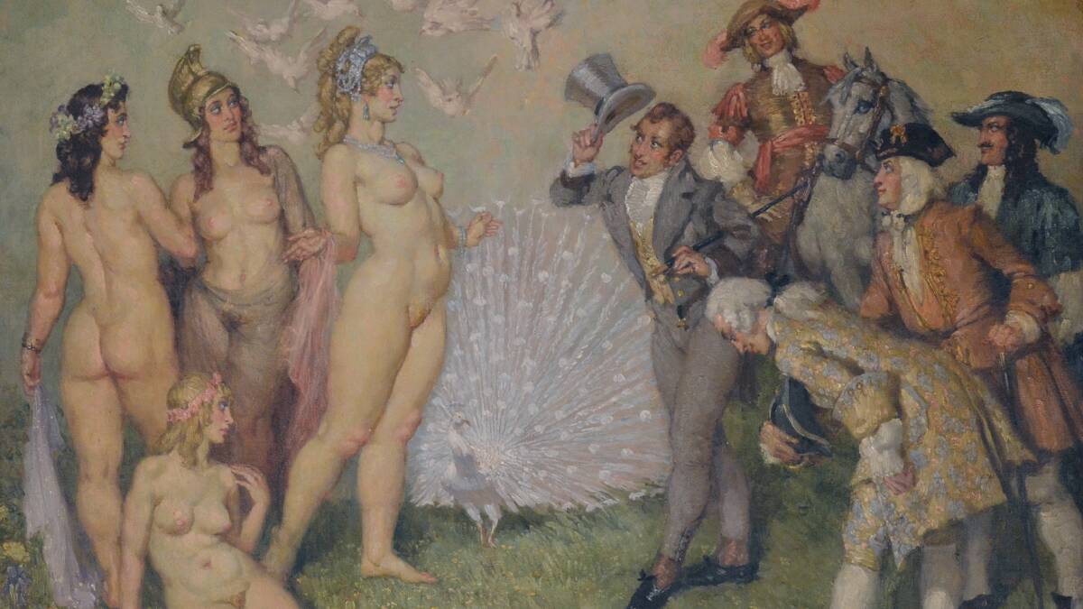 How do you do?: Some of artist Norman Lindsay's "sheilas" feature in The Introduction.