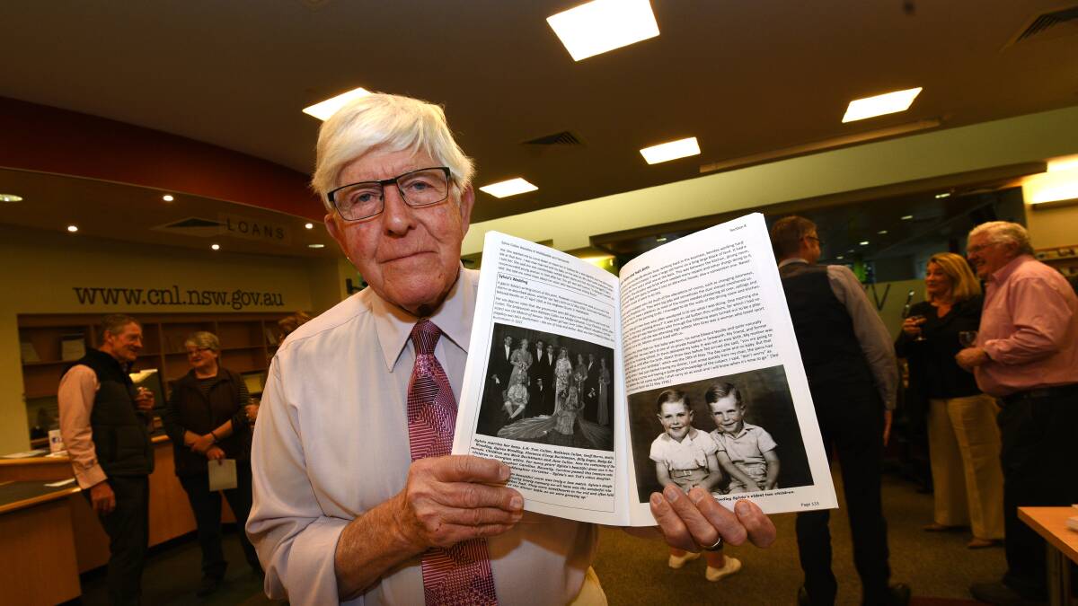 SON'S PROMISE: Warren Woodley launches a book of his mother's memoirs at Tamworth Library on Wednesday. Photo: Gareth Gardner